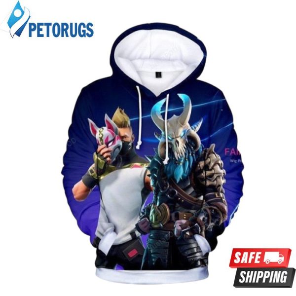 Ragnarok Drift Blue 3D Hoodie