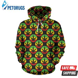 Rasta Reggae Color 3D Hoodie