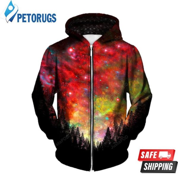 Rasta Woods Up 3D Hoodie