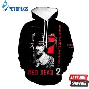 Red Dead Redemption 2 Black 3D Hoodie