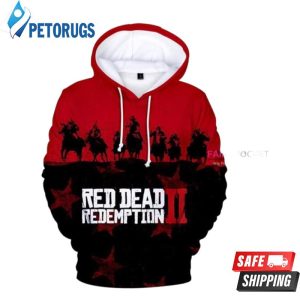 Red Dead Redemption 2 Red 3D Hoodie