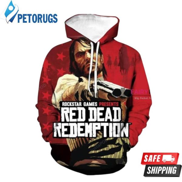 Red Dead Redemption John Marston 3D Hoodie