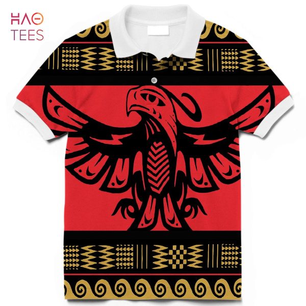 Red Phoenix Native American Polo T-Shirt 3D New