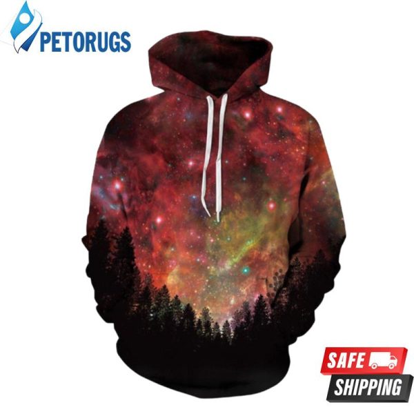 Red Starry Sky 3D Hoodie