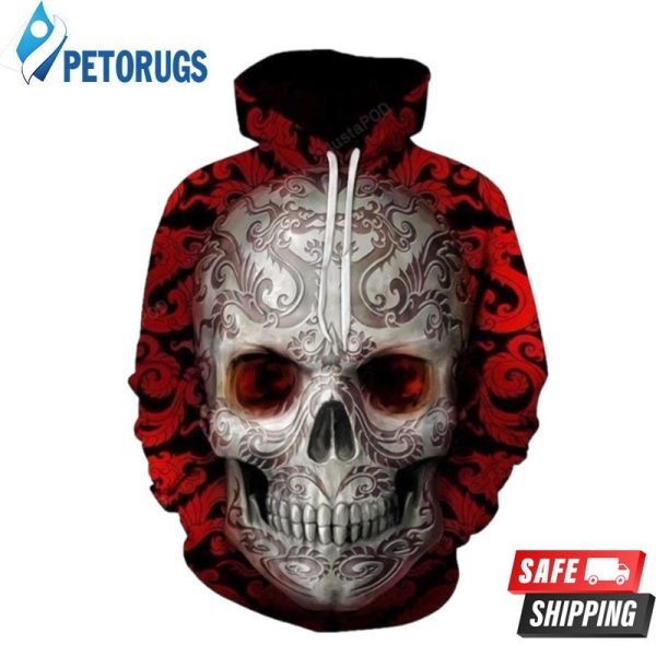 Red Sugar Skull Men Women Brand Fashion Tracksuits Plus Size Quality Streetwear 3D Hoodie