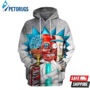 Rick Skull Rick And Morty 3D Hoodie