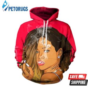 Rihanna V2 And Pered Custom Rihanna Graphic 3D Hoodie