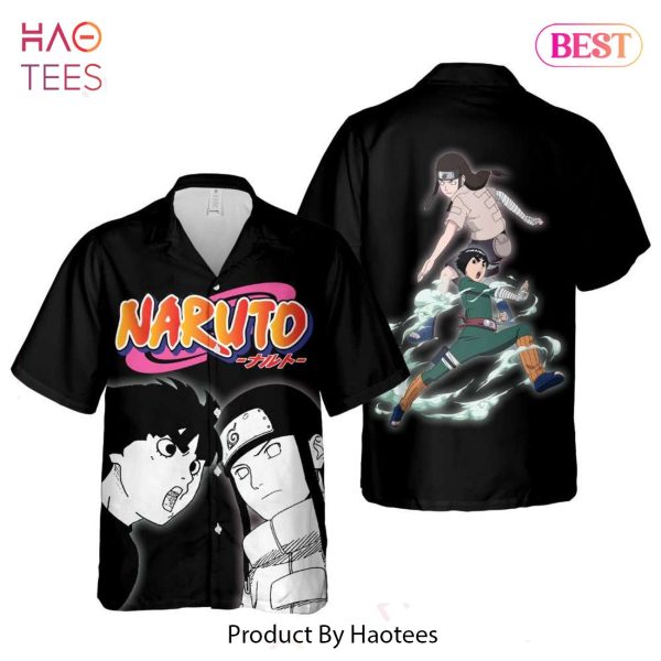 Rock Lee And Neji Hawaiian Shirt Naruto Anime Shirt for Men Women