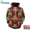 Rose Skull 3D Hoodie