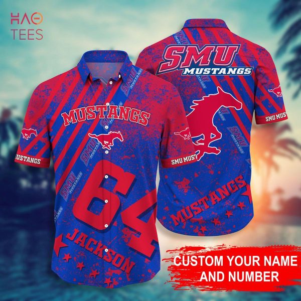 SMU Mustangs Personalized Hawaiian Shirt