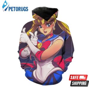 Sailor Moon Pose Sailor Moon Anime 3D Hoodie