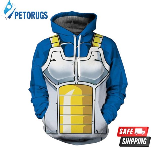 Saiyan Vegeta Dragon Ball Z 3D Hoodie