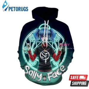 Sally Face Sal Fisher Black 3D Hoodie