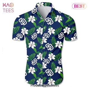 San Diego Padres Hawaiian shirt Tropical flower gift for fans