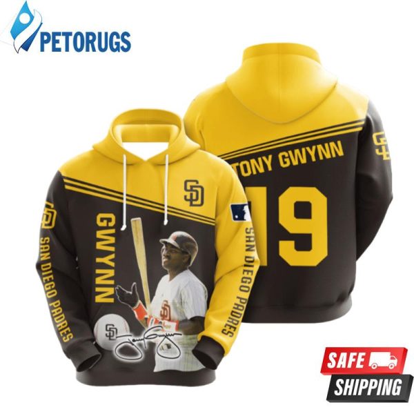 San Diego Padres Tony Gwynn 3D Hoodie