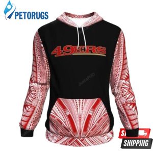 San Francisco 49Ers Ncaa Football Maori Tattoo Red San Francisco 49Ers 3D Hoodie