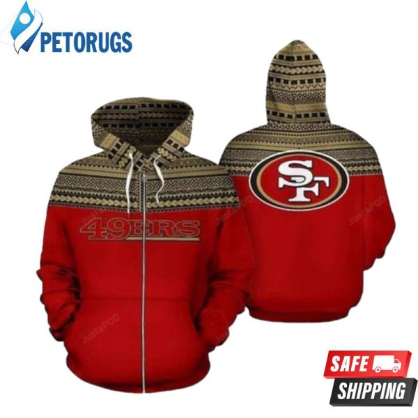 San Francisco 49Ers Ncaa Football Maori Tattoo San Francisco 49Ers 3D Hoodie