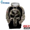 San Francisco 49Ers Nfl Football Camouflage Punisher Skull San Francisco 49Ers 3D Hoodie