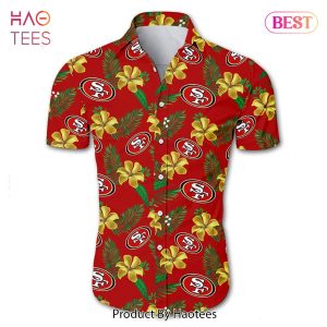 San Francisco 49ers Hawaiian Shirt Tropical Flower summer