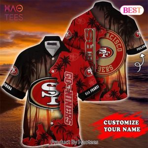 San Francisco 49ers Hawaiian Shirts tropical island personalized