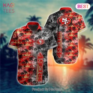 San Francisco 49ers Hawaiian shirts flower gift for summer