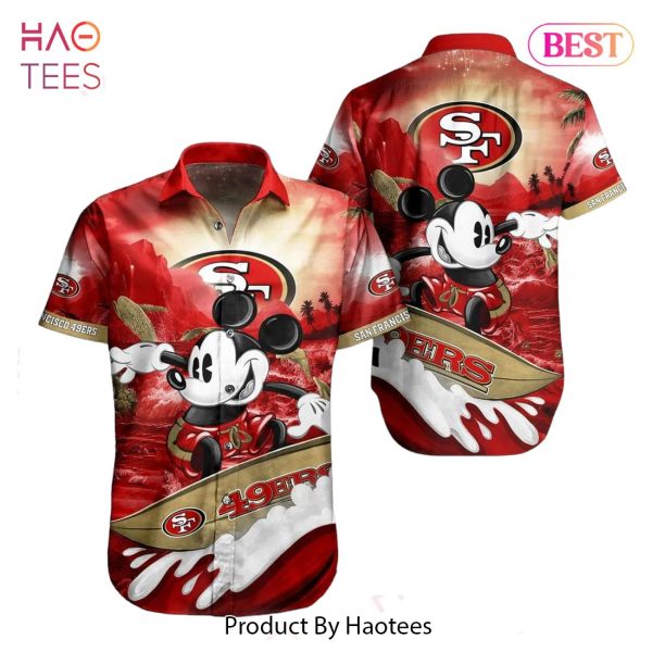 San Francisco 49ers NFL Hawaiian Shirt Mickey Graphic 3D Printed Gift For Fans