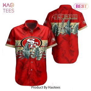 San Francisco 49ers NFL Hawaiian Shirt Tropical Pattern Graphic Gift For Fan NFL Enthusiast