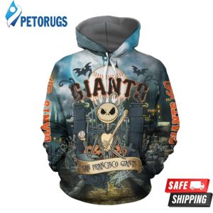 San Francisco Giants With Jack Skellington San Francisco Giants 20112 3D Hoodie