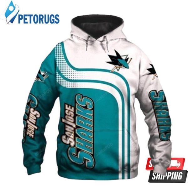 San Jose Sharks And Pered Custom San Jose Sharks Graphic 3D Hoodie