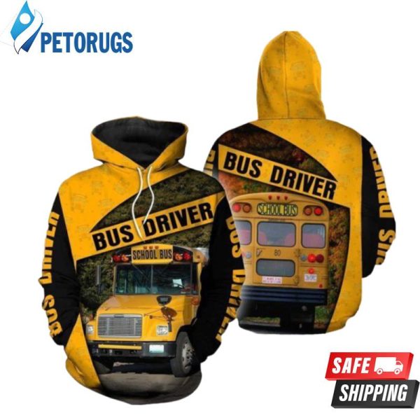 School Bus Driver 3D Hoodie