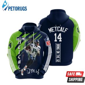 Seattle Seahawks Dk Metcalf 3D Hoodie