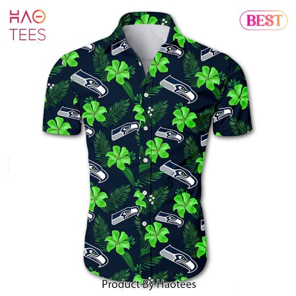 Seattle Seahawks Hawaiian Shirt Tropical Flower summer