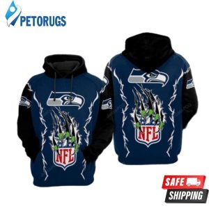 Seattle Seahawks Nfl Football Claws Seattle Seahawks Seattle Seahawks 3D Hoodie