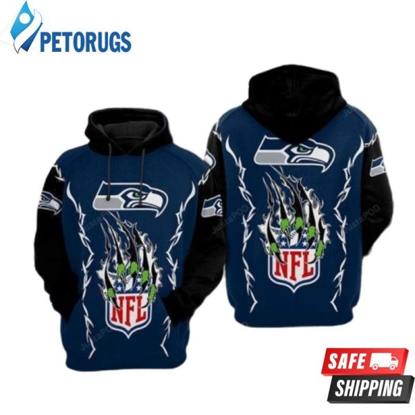 Seattle Seahawks Nfl Football Claws Seattle Seahawks Seattle Seahawks 3D Hoodie