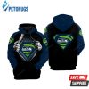 Seattle Seahawks Nfl Football Superman Seattle Seahawks Seattle Seahawks 3D Hoodie