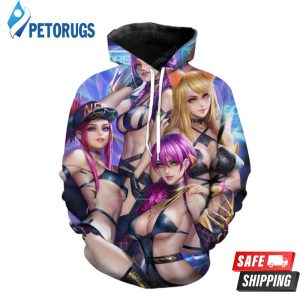 Sexy Kda League Girls Sexy League Of Legends 3D Hoodie