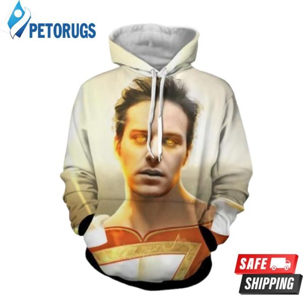 Shazam Face 3D Hoodie