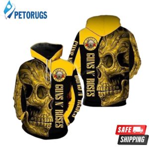 Skull Guns N Roses 3D Hoodie