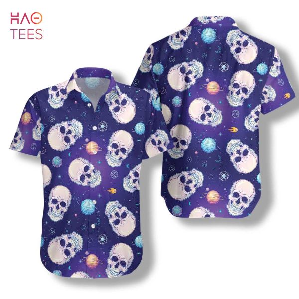 Skull Planets Outta Space Hawaiian Shirt