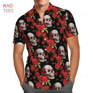 Skull Roses Hawaiian Shirt