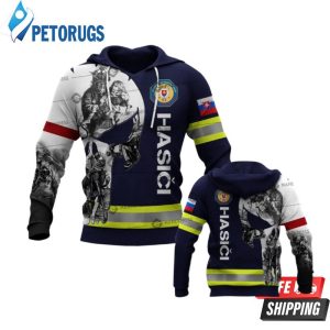 Slovak Firefighter Blue 3D Hoodie