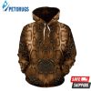 Snake Skin Brown 3D Hoodie