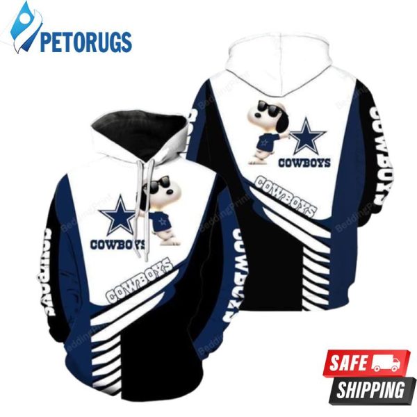 Snoopy Dallas Cowboys For Cowboys Fan 3D Hoodie