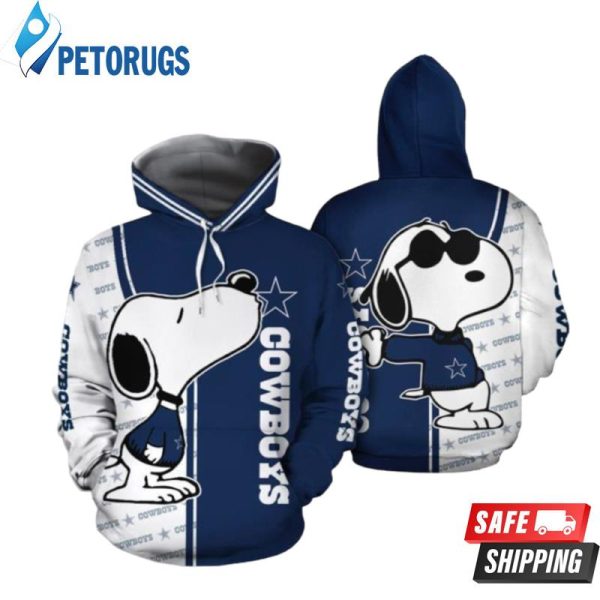 Snoopy Dallas Cowboys Men And Women Nfl 3D Hoodie