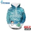 Snowman Christmas 3D Hoodie