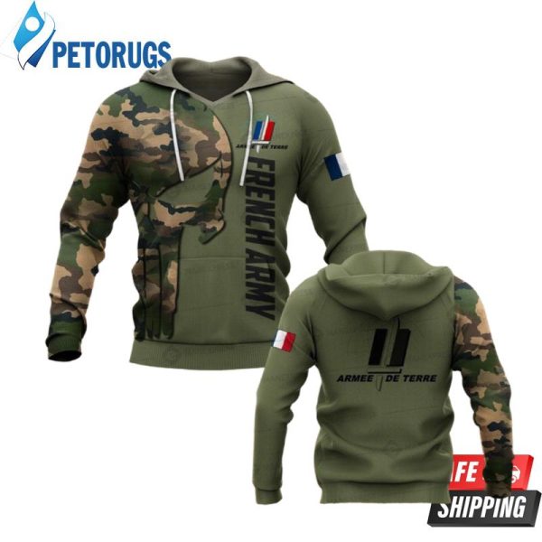 Soldier France Camo 3D Hoodie