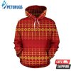 Southwest Red Gold Themed 3D Hoodie