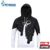 Space Paint Painting The Sky Black & White 3D Hoodie