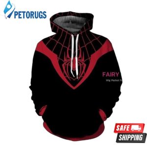 Spider Man Peter Benjamin Parker Black 3D Hoodie