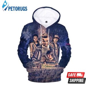 Stranger Things Mike Wheeler Eleven Dustin Henderson Lucas Sinclair 3D Hoodie